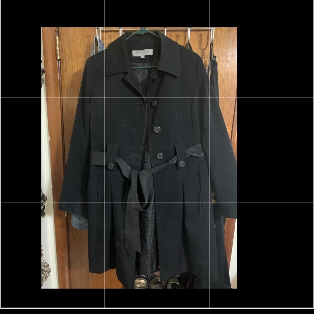 Black rain coat